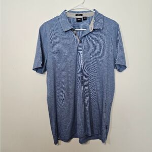 Mens Hugo Boss Heather Light Blue Polo